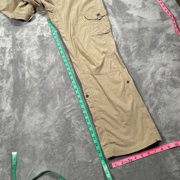 Kuhl Legendary Pants 8 Tan Roll Up Outdoor Hiking Travel Stretch Cargo Trekking - Picture 16 of 16